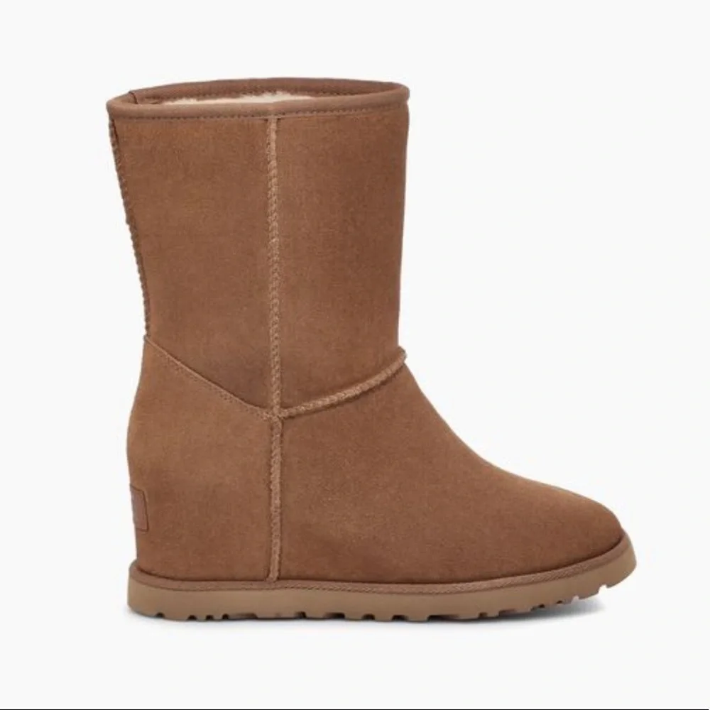 UGG | Classic Femme Short Boots In Chestnut NEW In Box - Picture 12 of 16